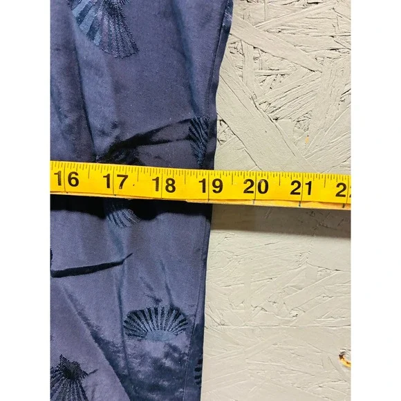 Vero Moda Shirt Dress Women's XL Navy Blue Button Front Casual Summer Mini - Picture 9 of 12